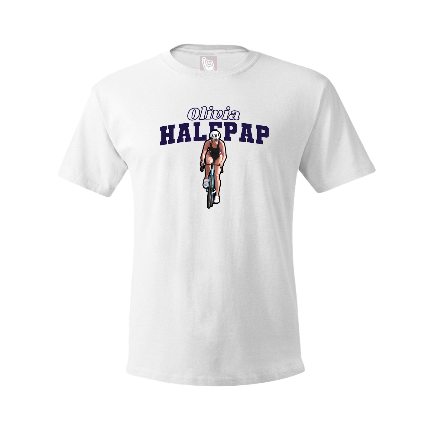 Youth Tee — Name Arch in White