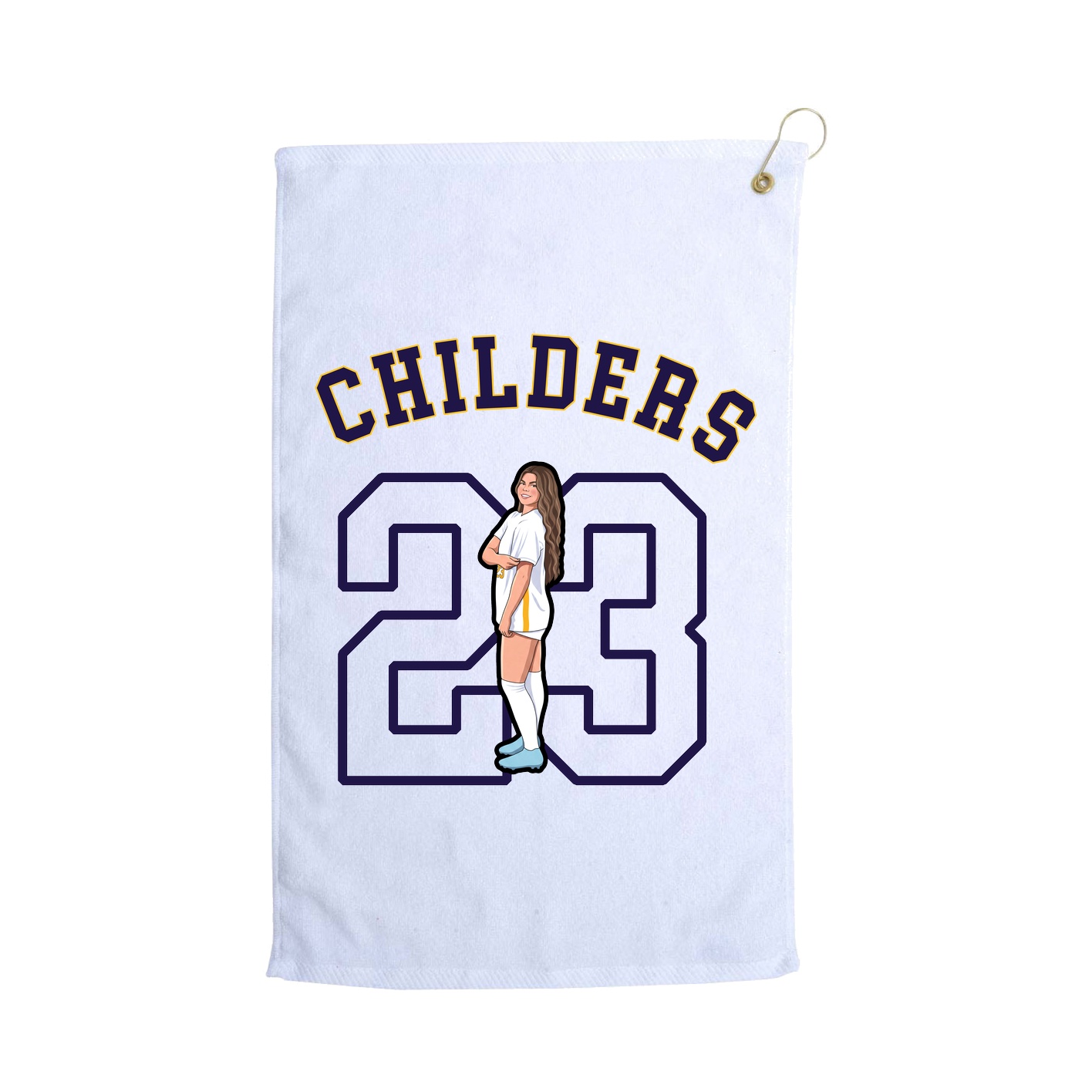Golf Towel — Shirsey Arch in White