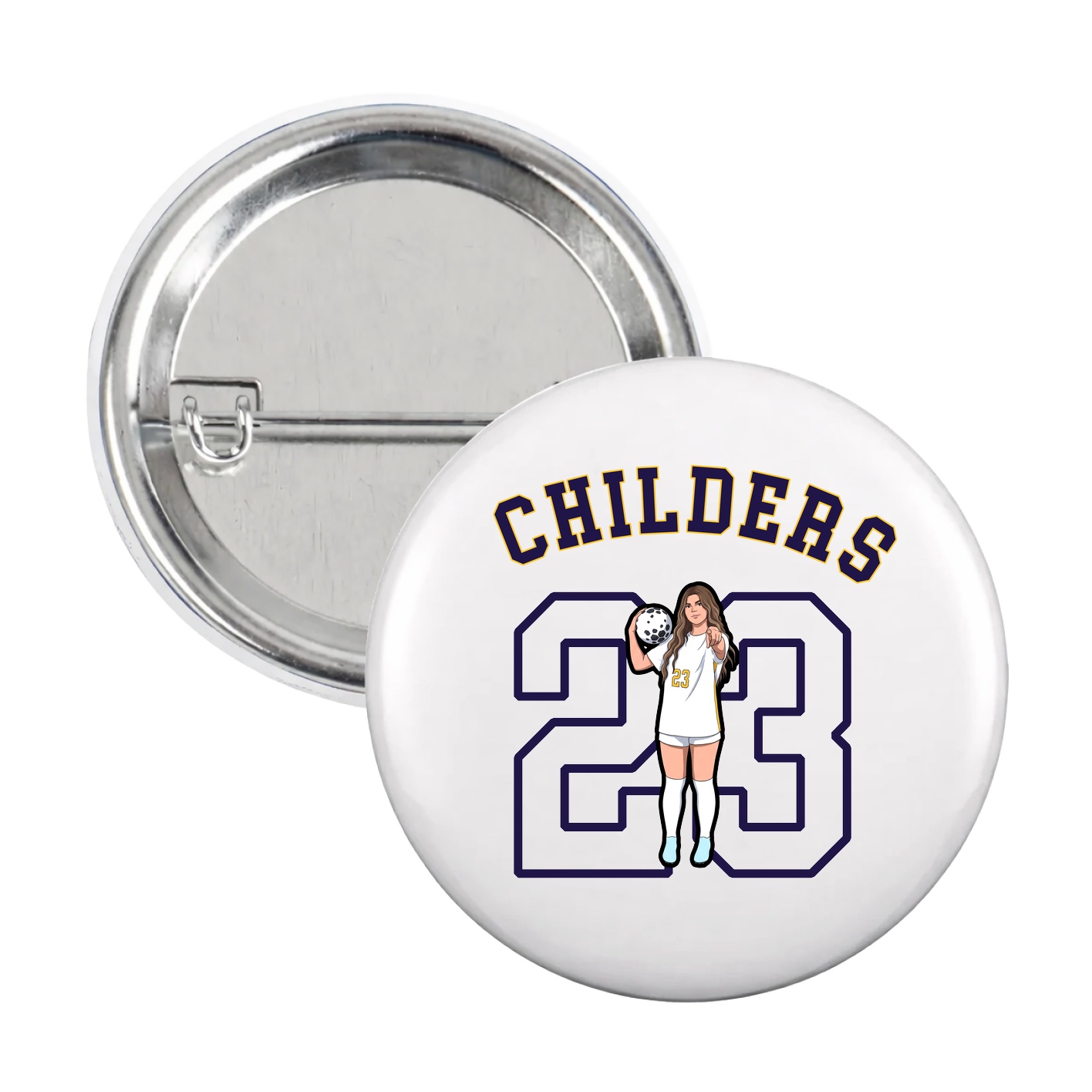 Game Day Button — Shirsey Arch in White