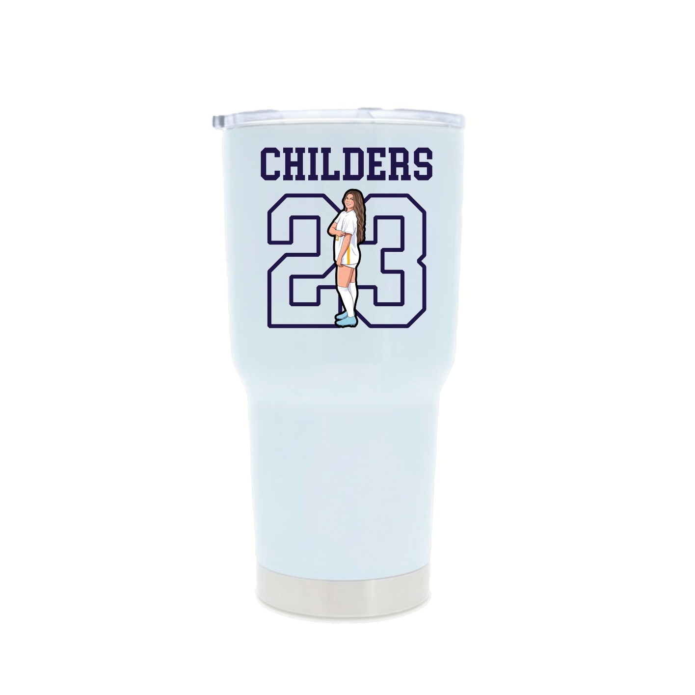 30oz Stainless Steel Tumbler — Shirsey in White