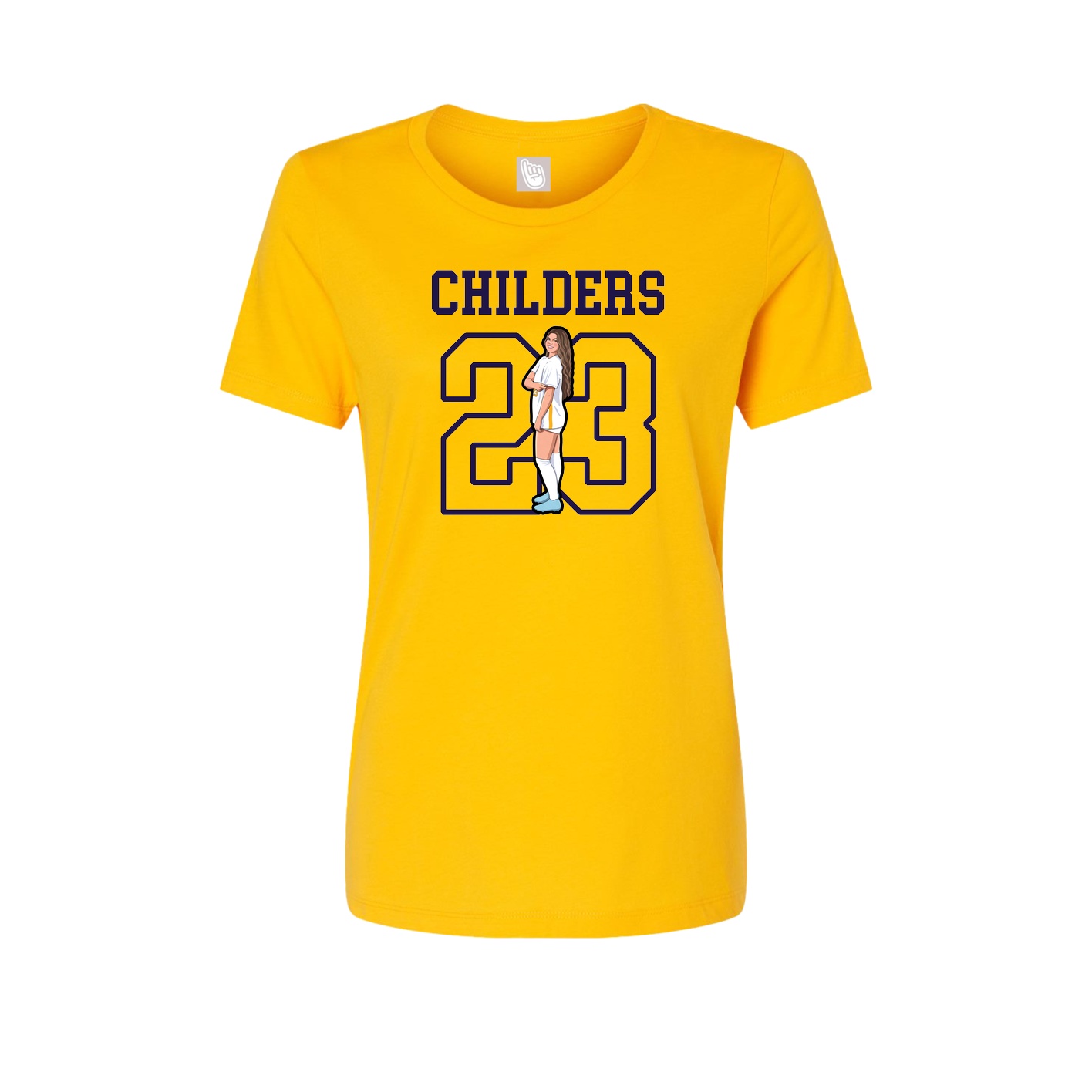 Fitted Women's Tee — Shirsey in Gold