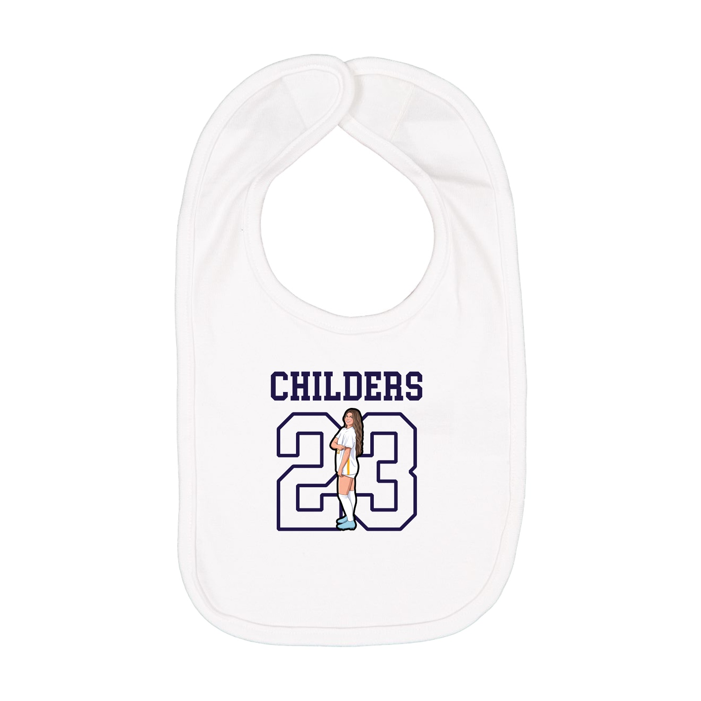 Infant Bib — Shirsey in White