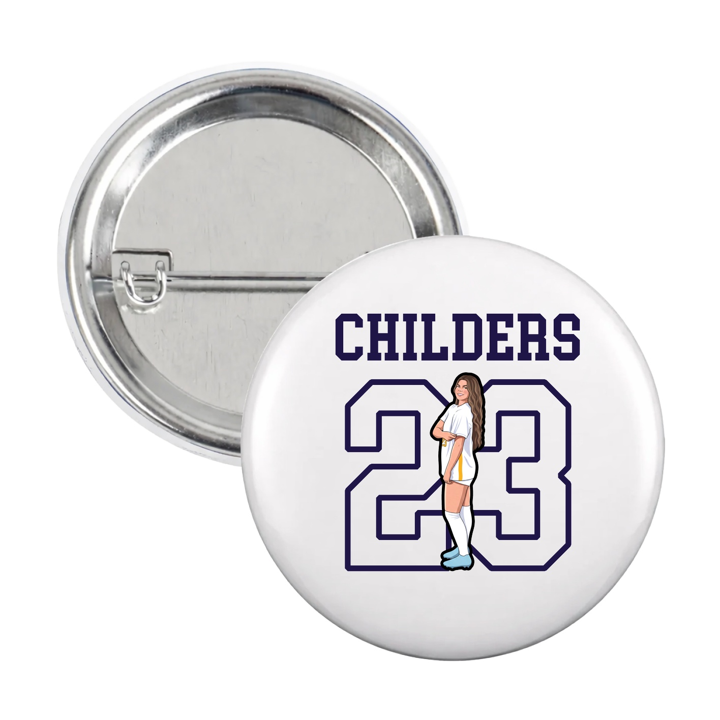 Game Day Button — Shirsey in White