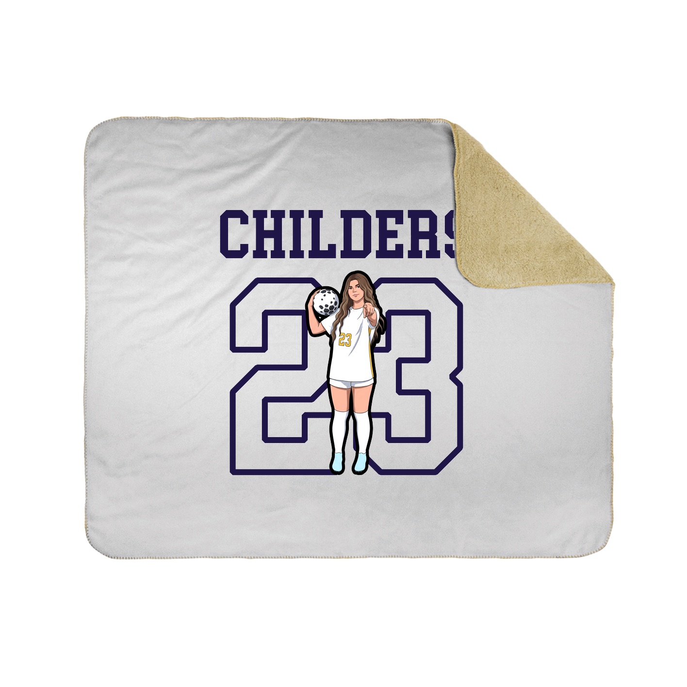 Throw Blanket — Shirsey in White