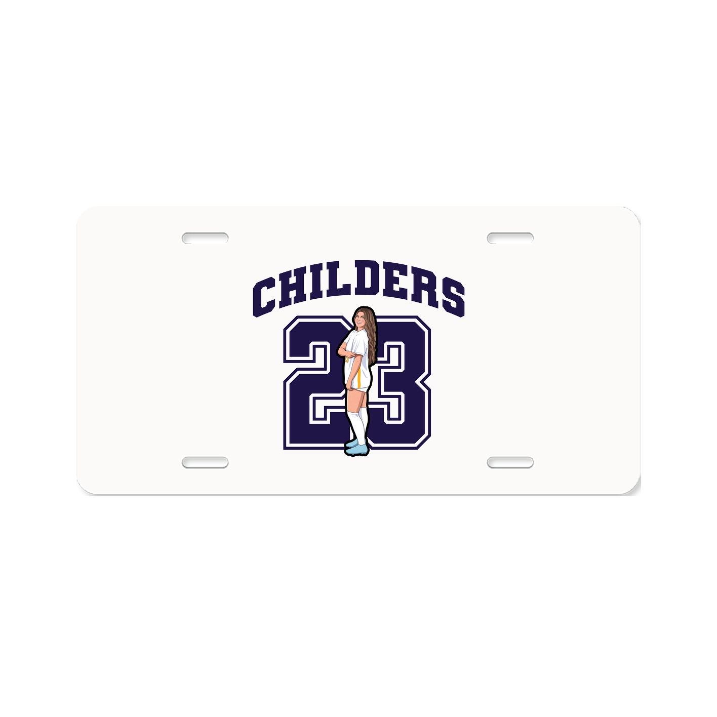 License Plate — Number in Classic