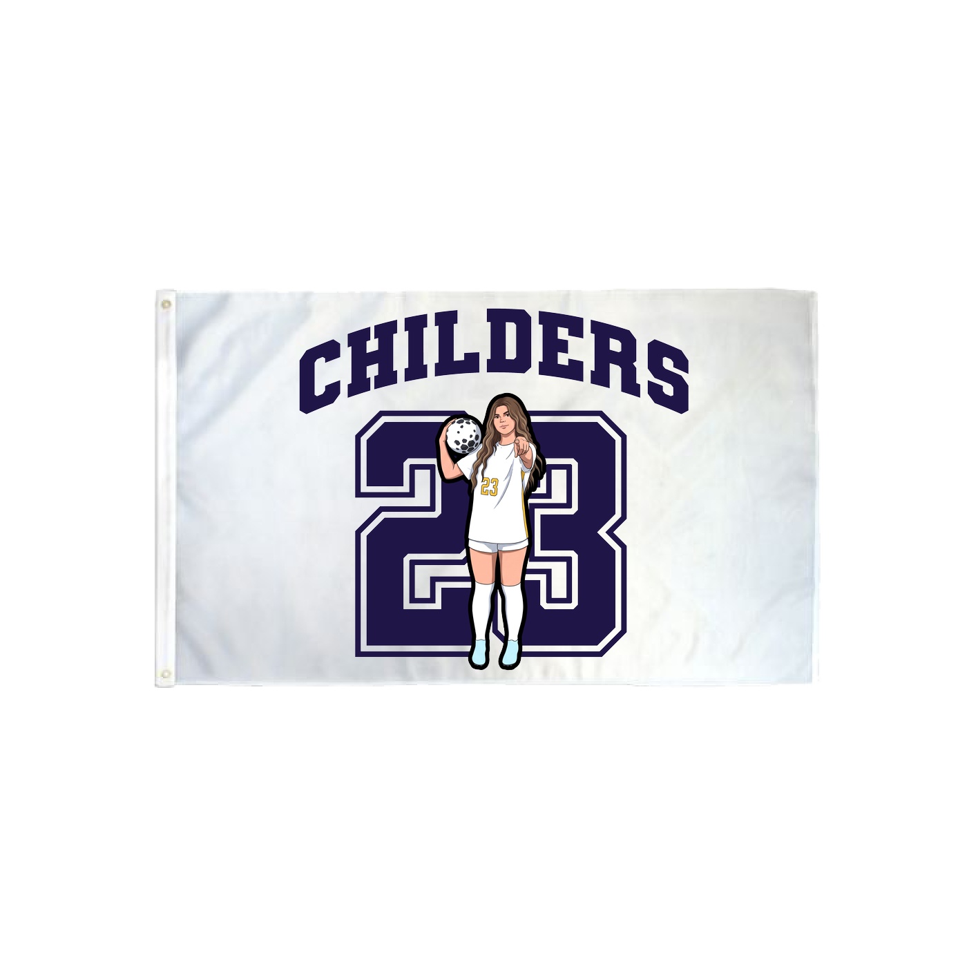 3x5 Flag — Number in Classic