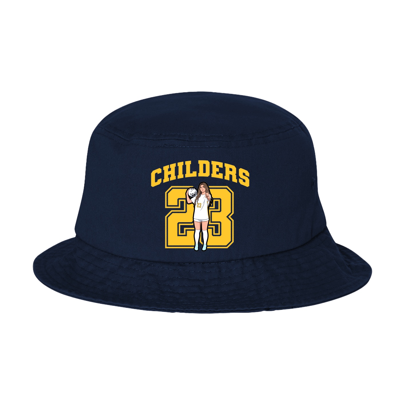 Bucket Cap — Number in Navy