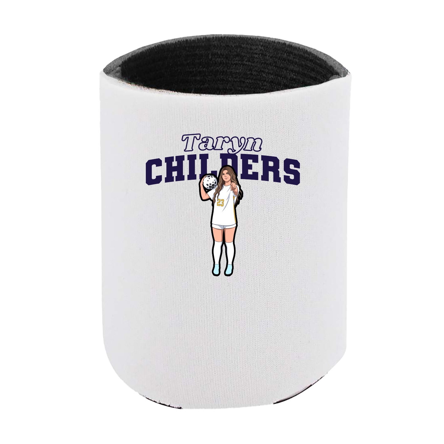 Can Holder — Name Arch in White