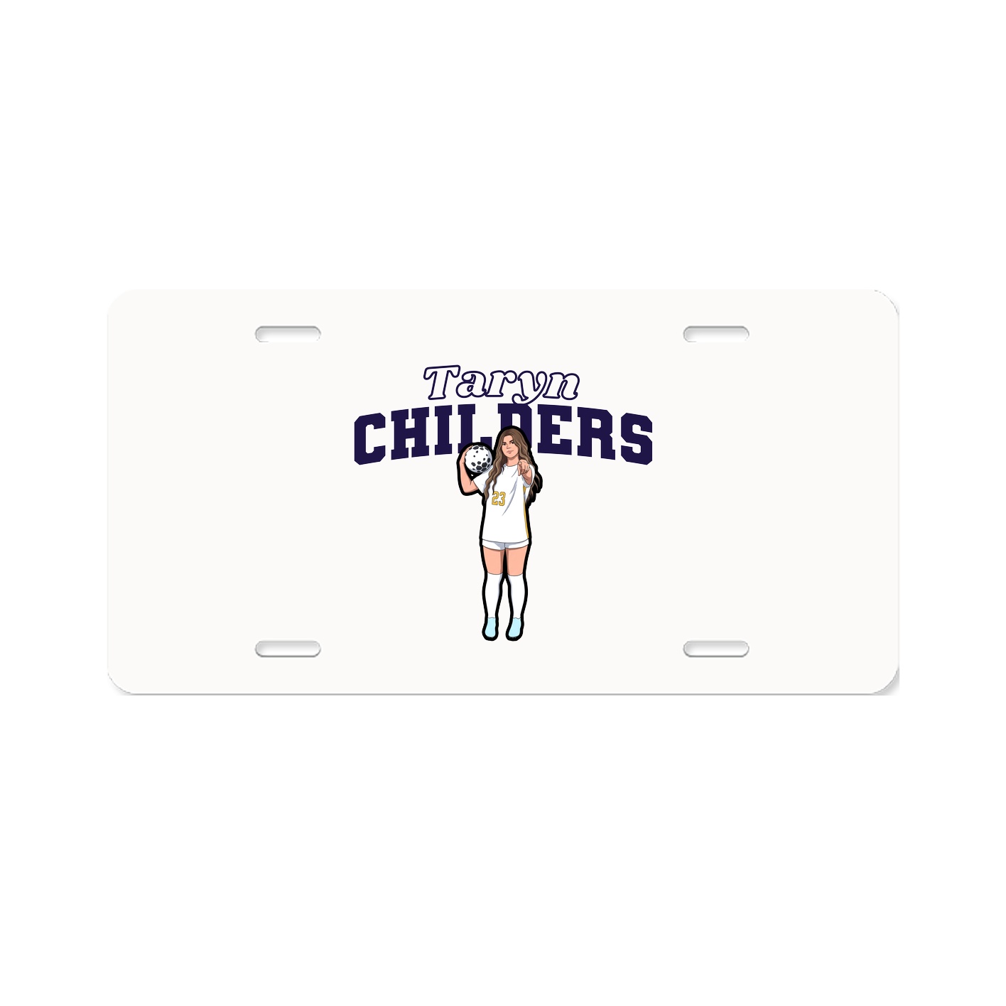License Plate — Name Arch in Classic