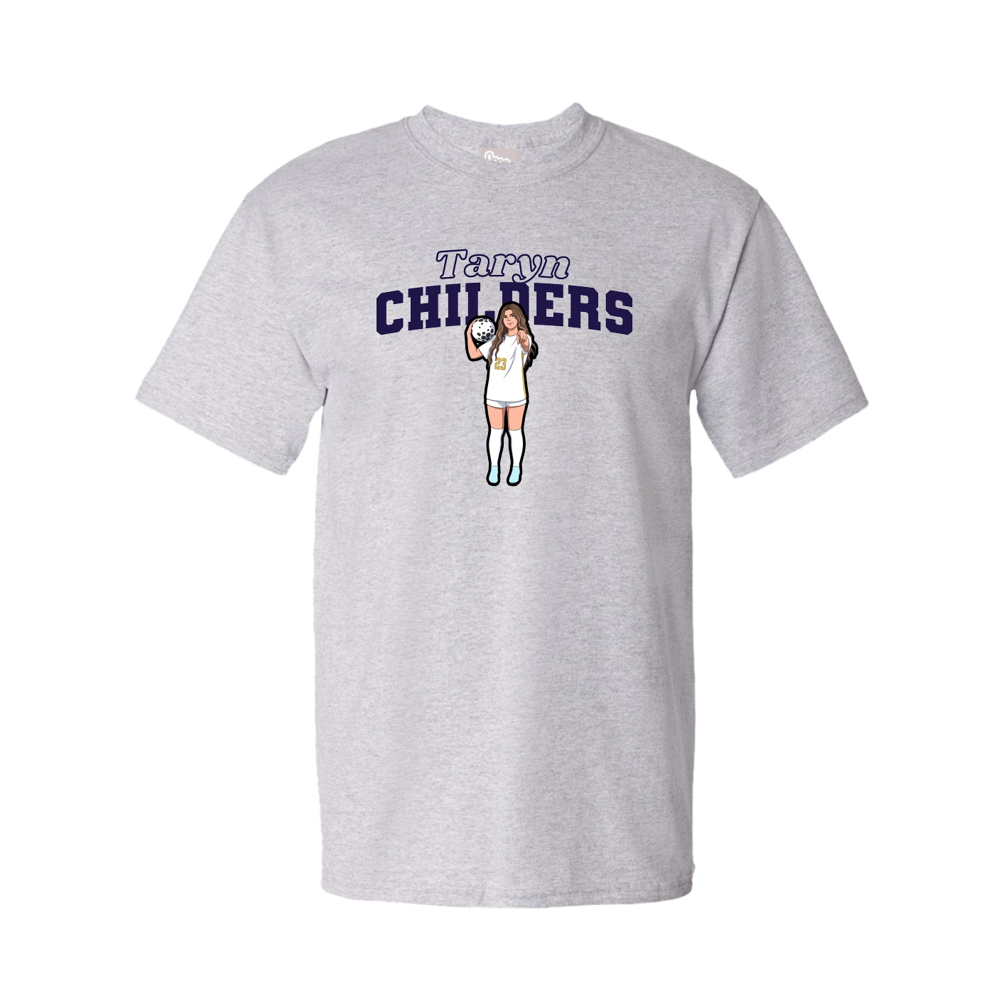 Youth Tee — Name Arch in Grey