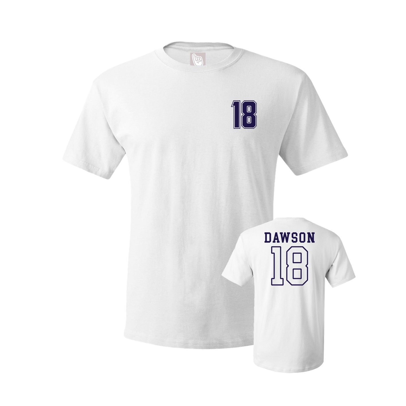 Youth Tee — Chest Back in White