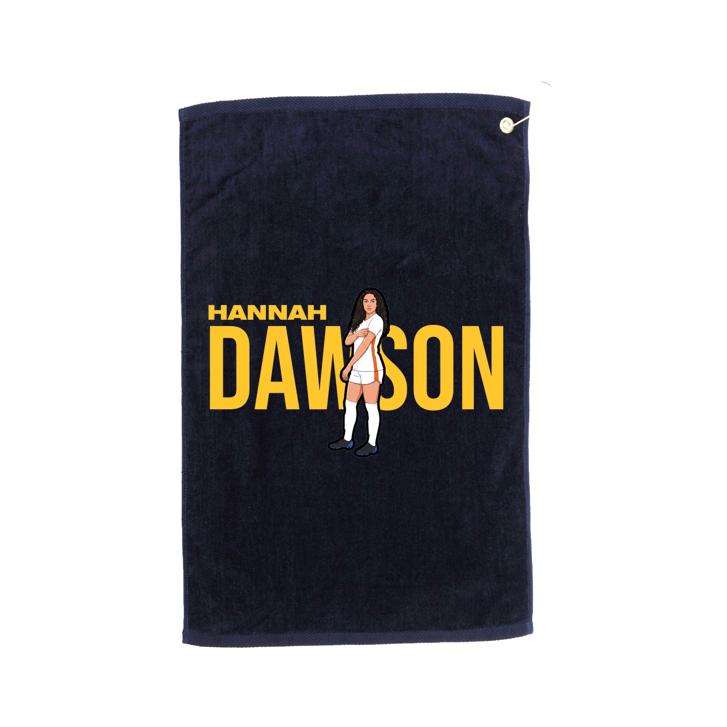Golf Towel — Player Name in Navy