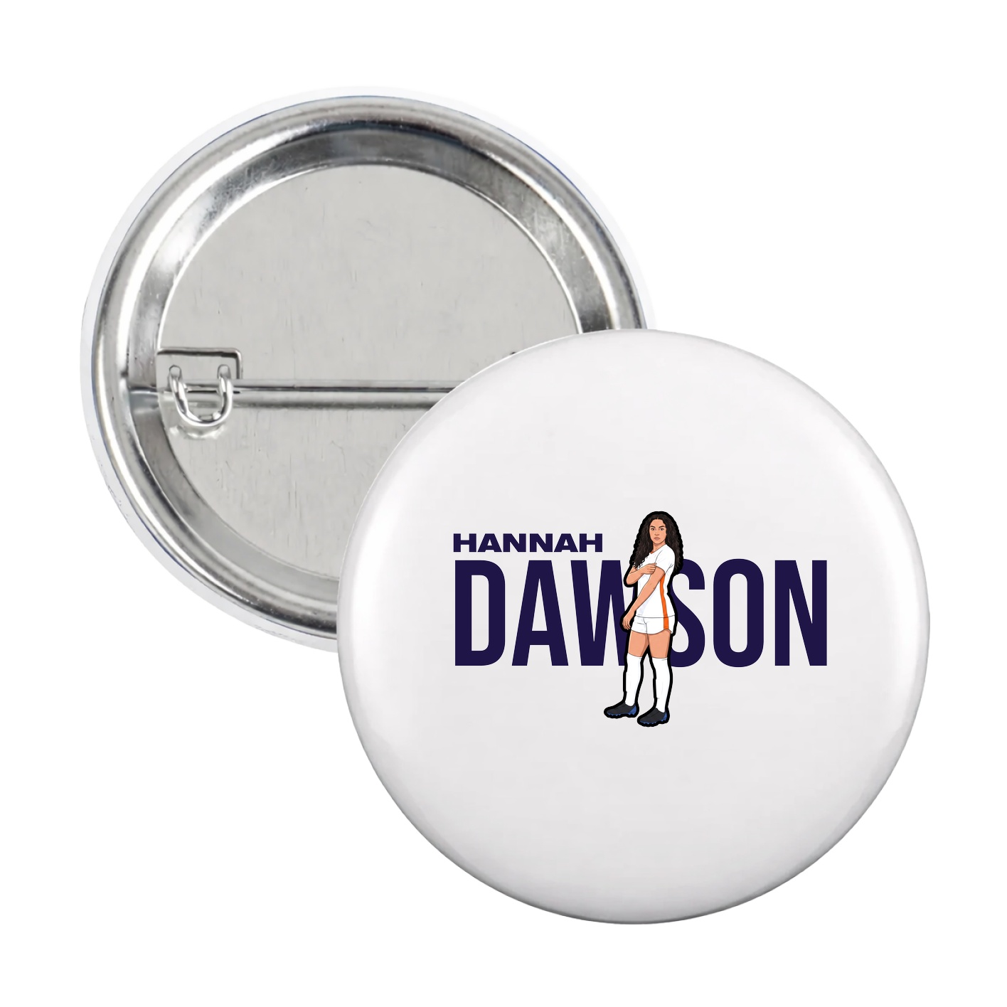 Game Day Button — Player Name in White