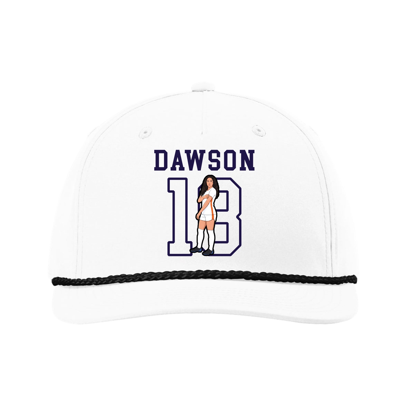 Five-Panel Classic Rope Cap — Shirsey in White