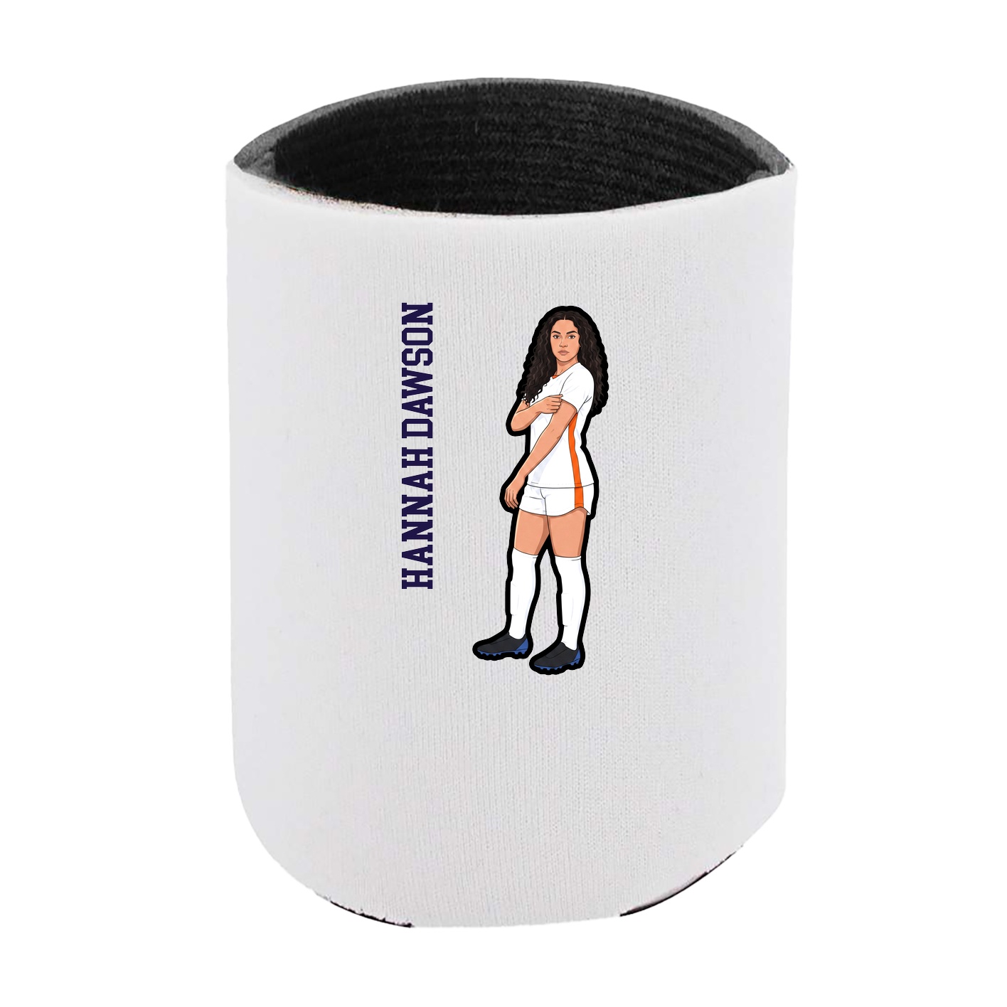 Can Holder — Name Vertical in White