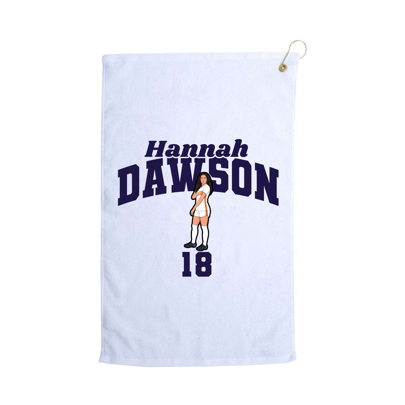 Golf Towel — Signature Arch in White