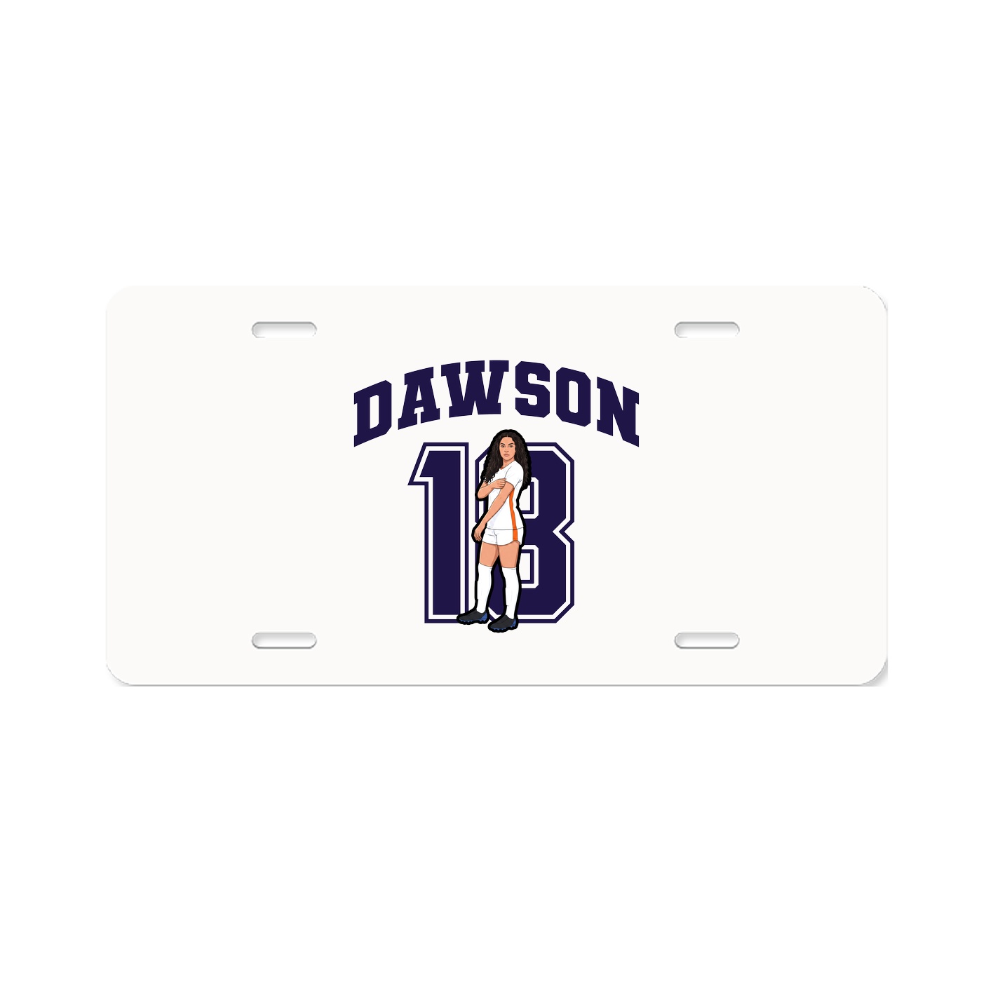 License Plate — Number in Classic