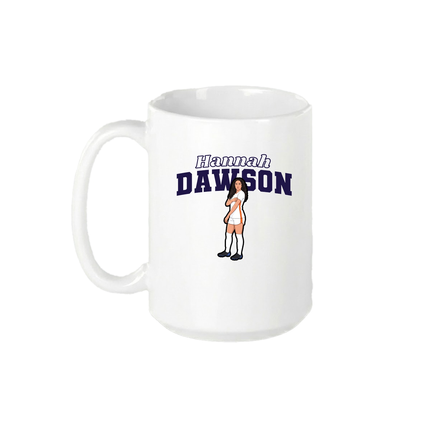 15oz Coffee Mug — Name Arch in White