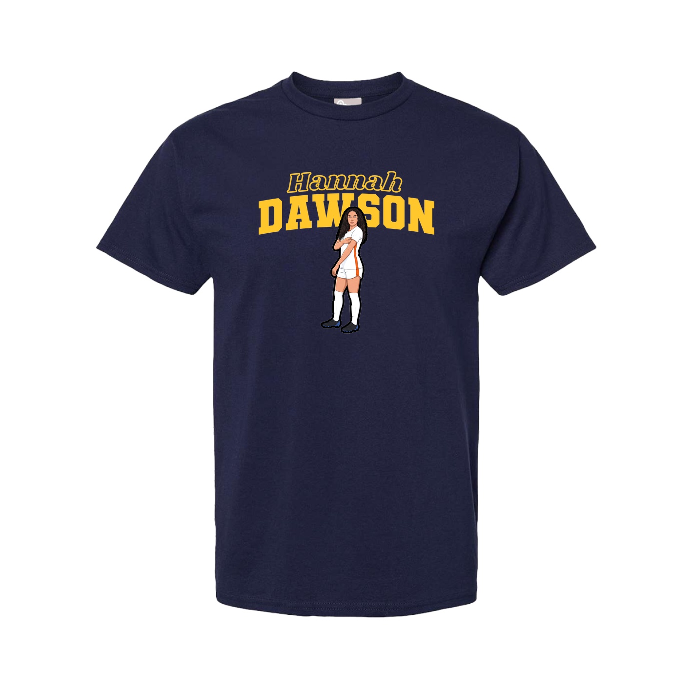 Youth Tee — Name Arch in Navy