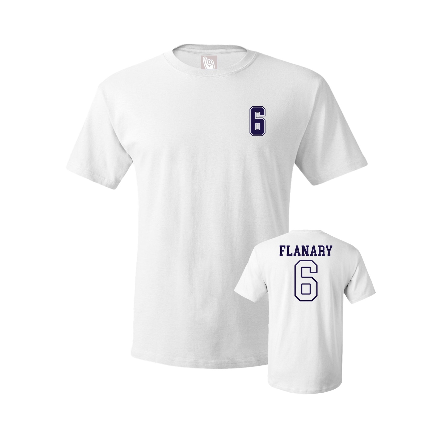 Youth Tee — Chest Back in White