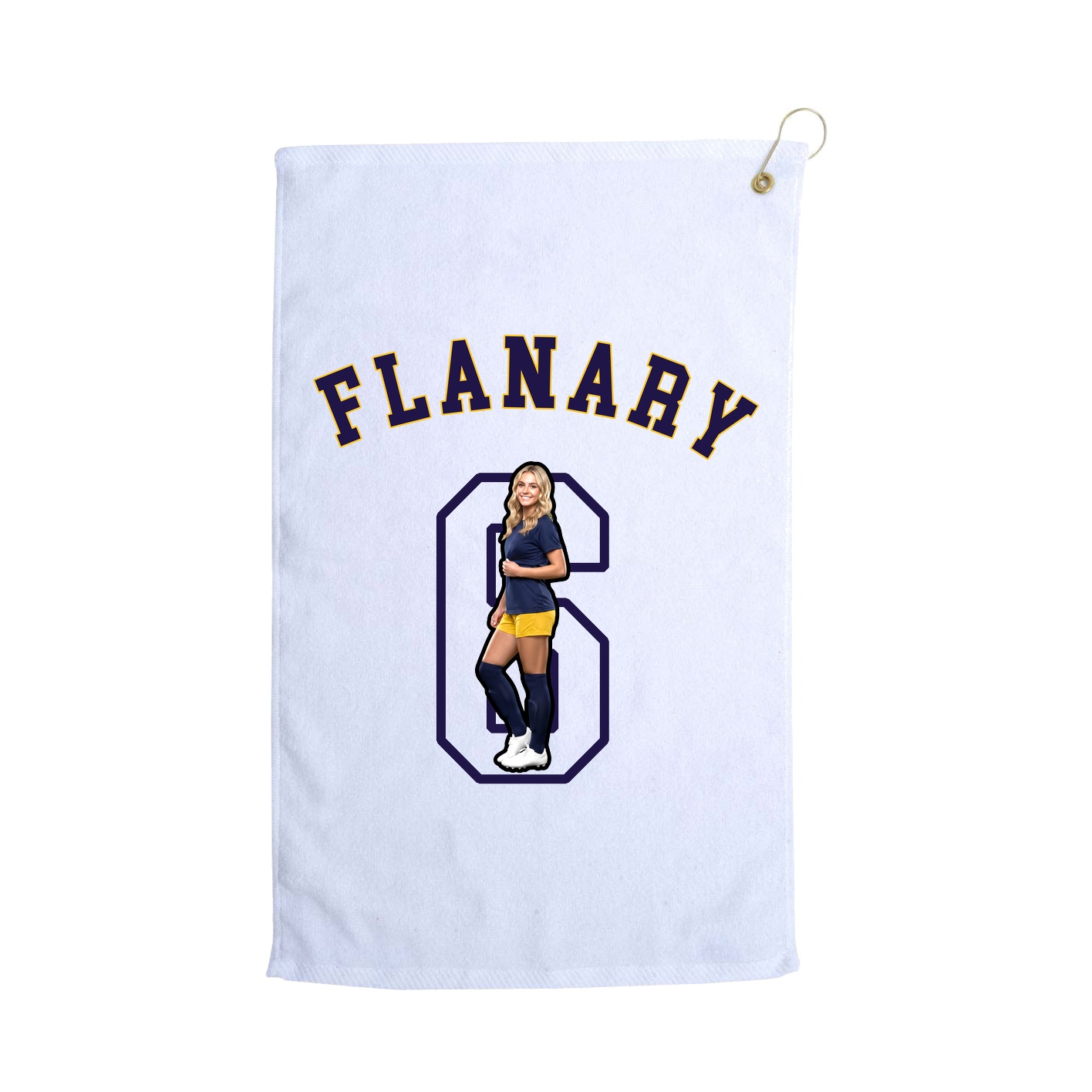 Golf Towel — Shirsey Arch in White