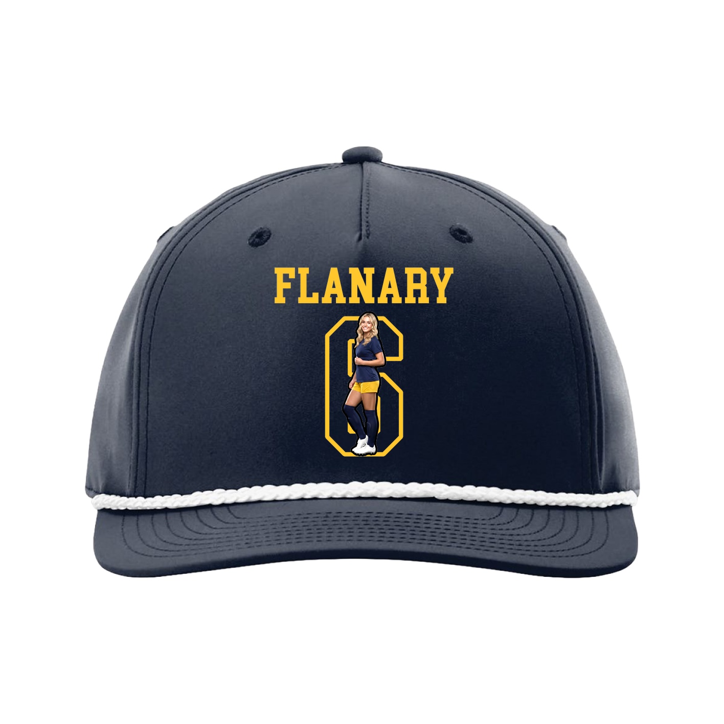 Five-Panel Classic Rope Cap — Shirsey in Navy