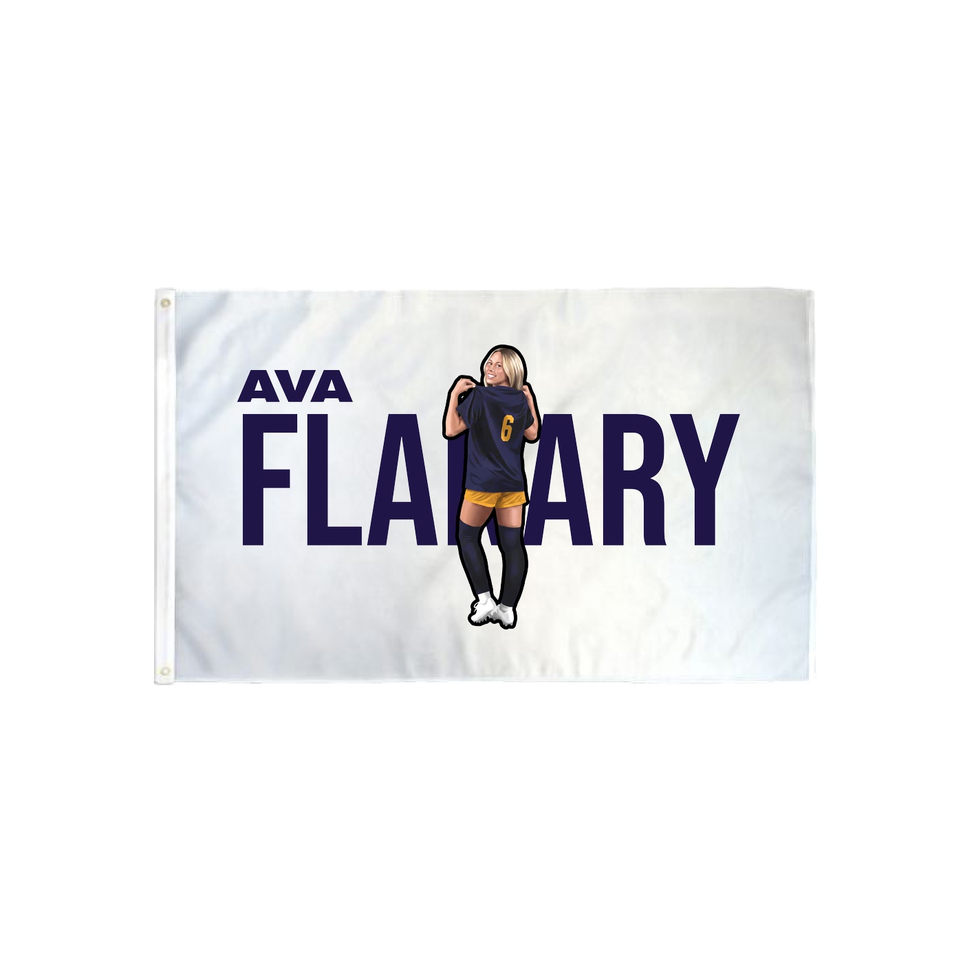 3x5 Flag — Player Name in Classic