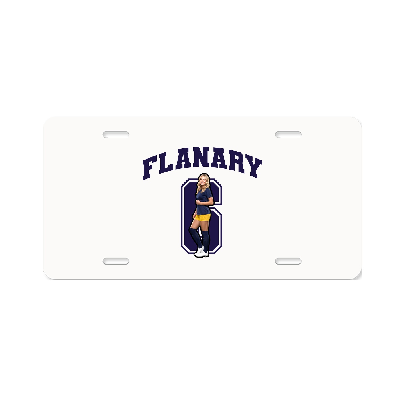License Plate — Number in Classic