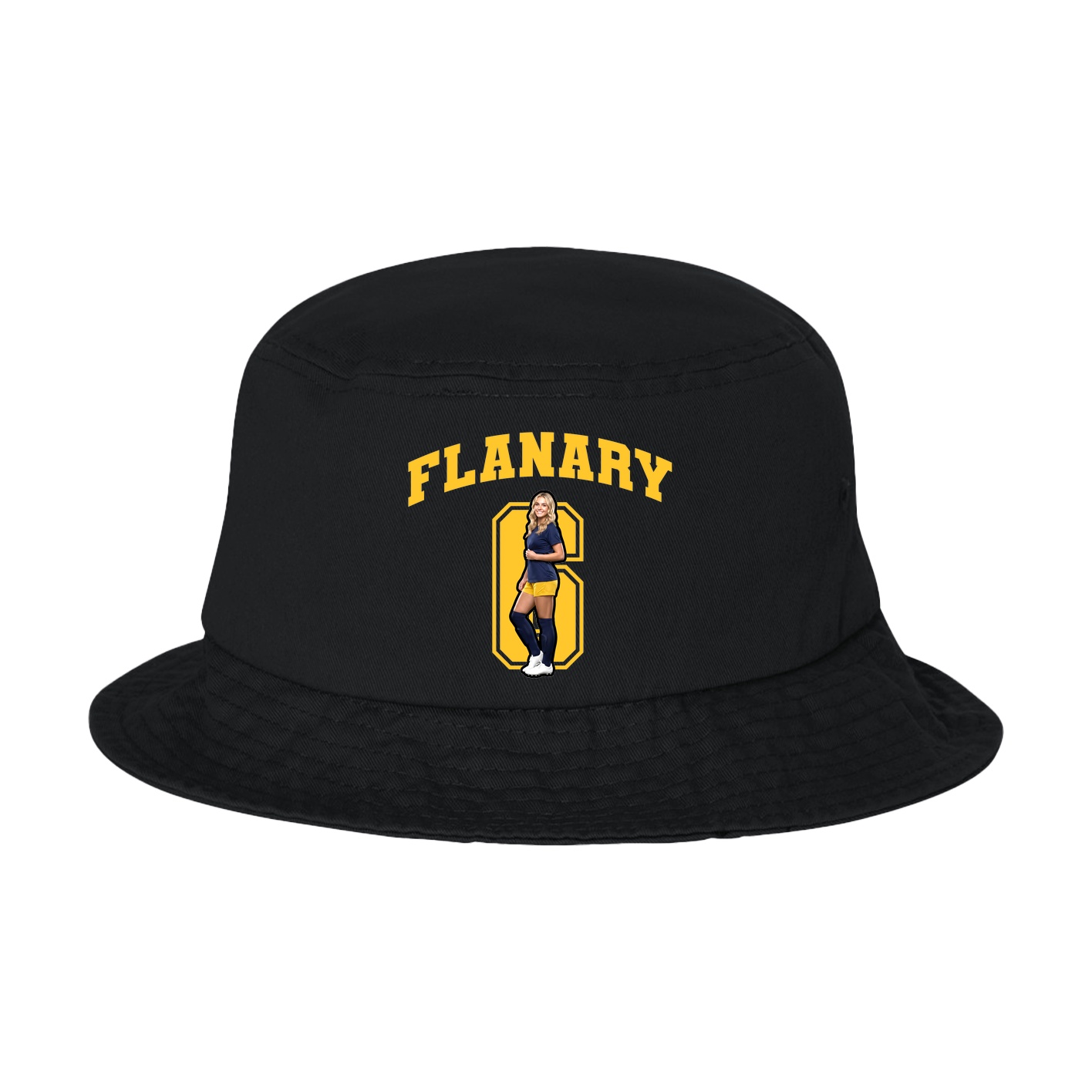 Bucket Cap — Number in Black