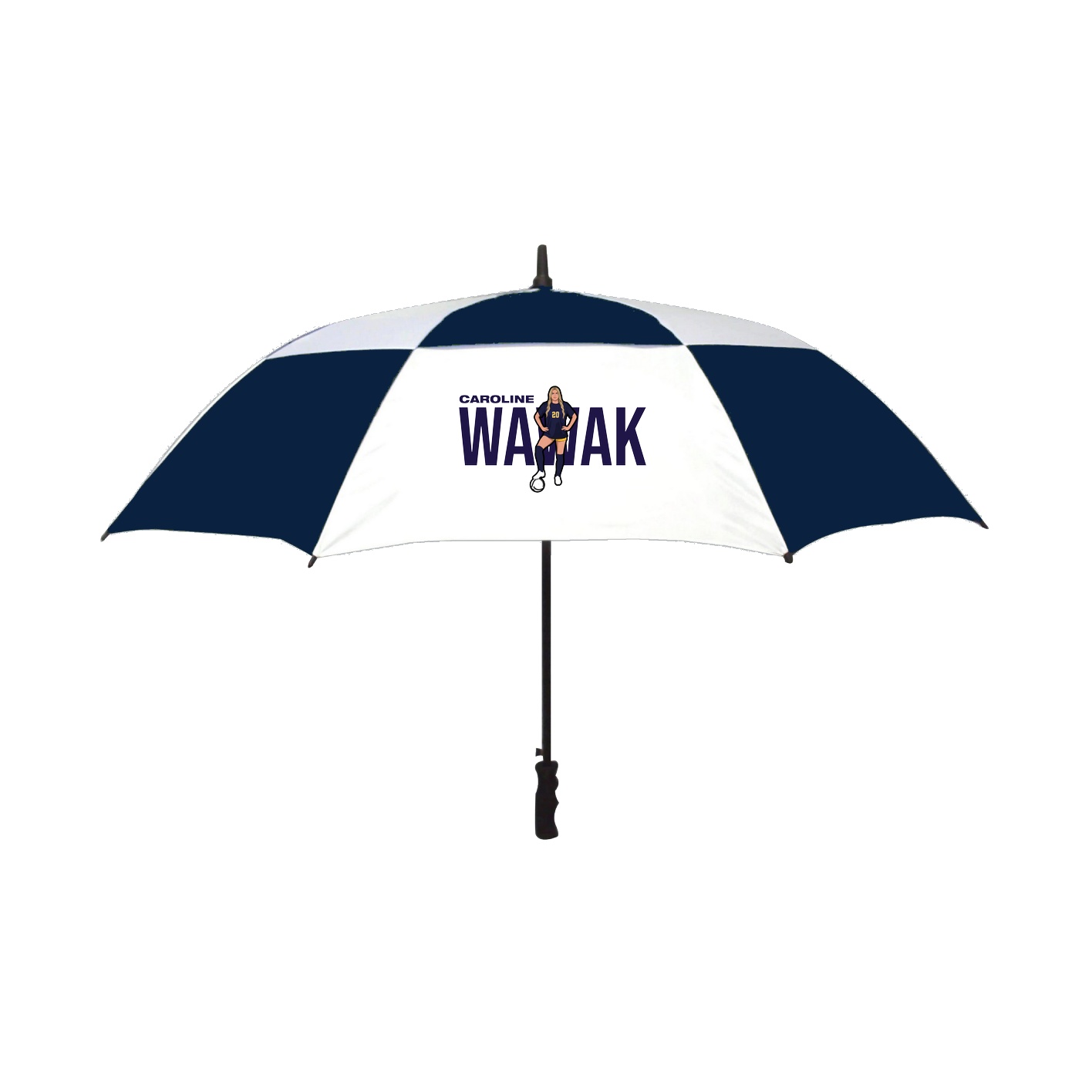 Golf Umbrella — Player Name in Navy