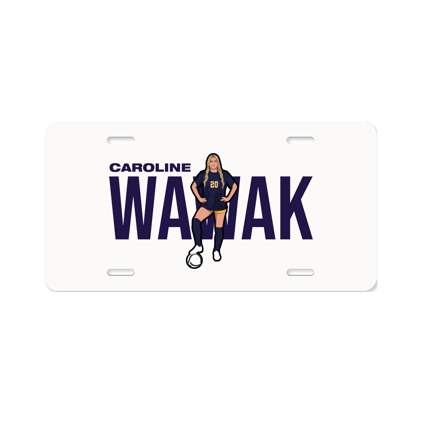 License Plate — Player Name in Classic