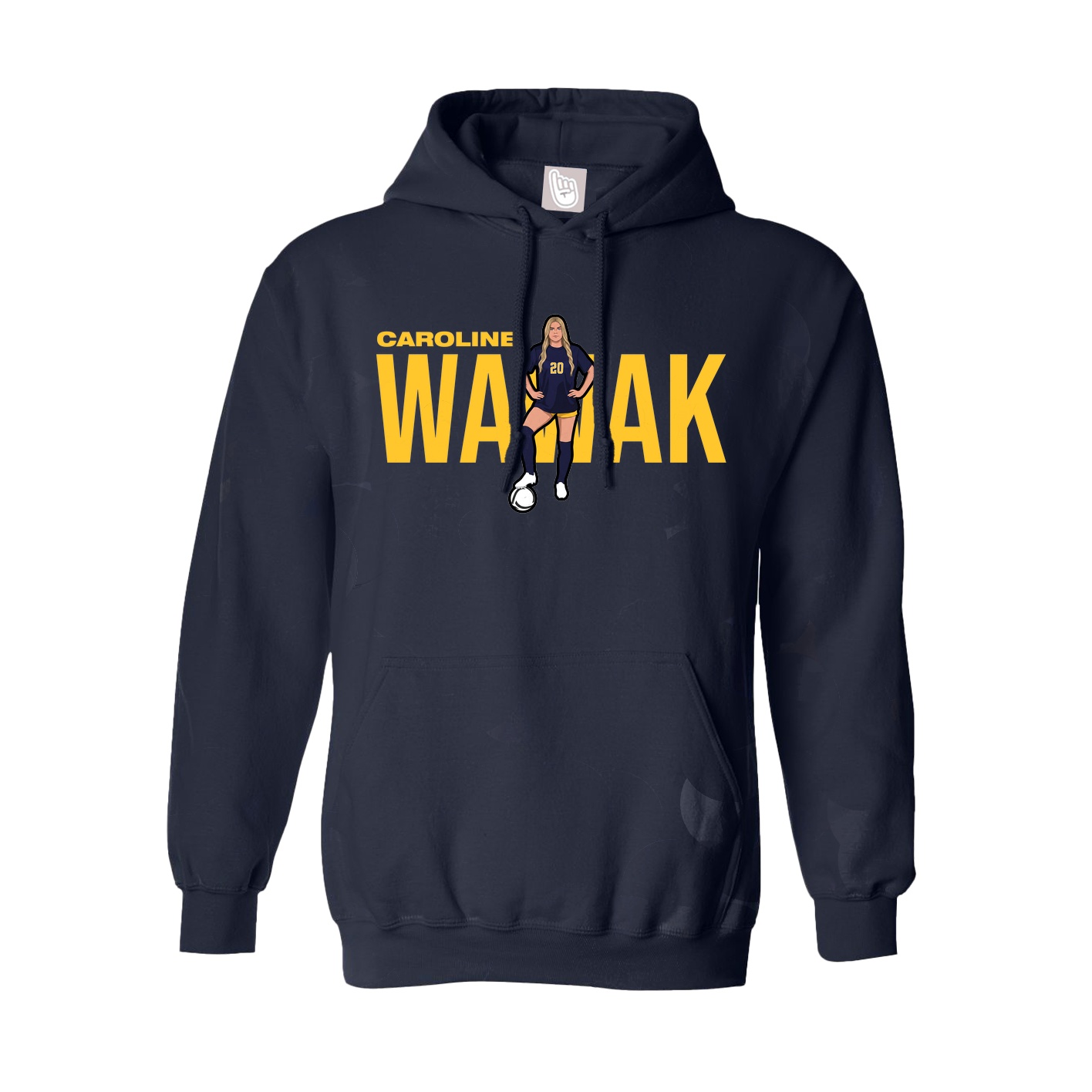 Hoodie — Player Name in Navy