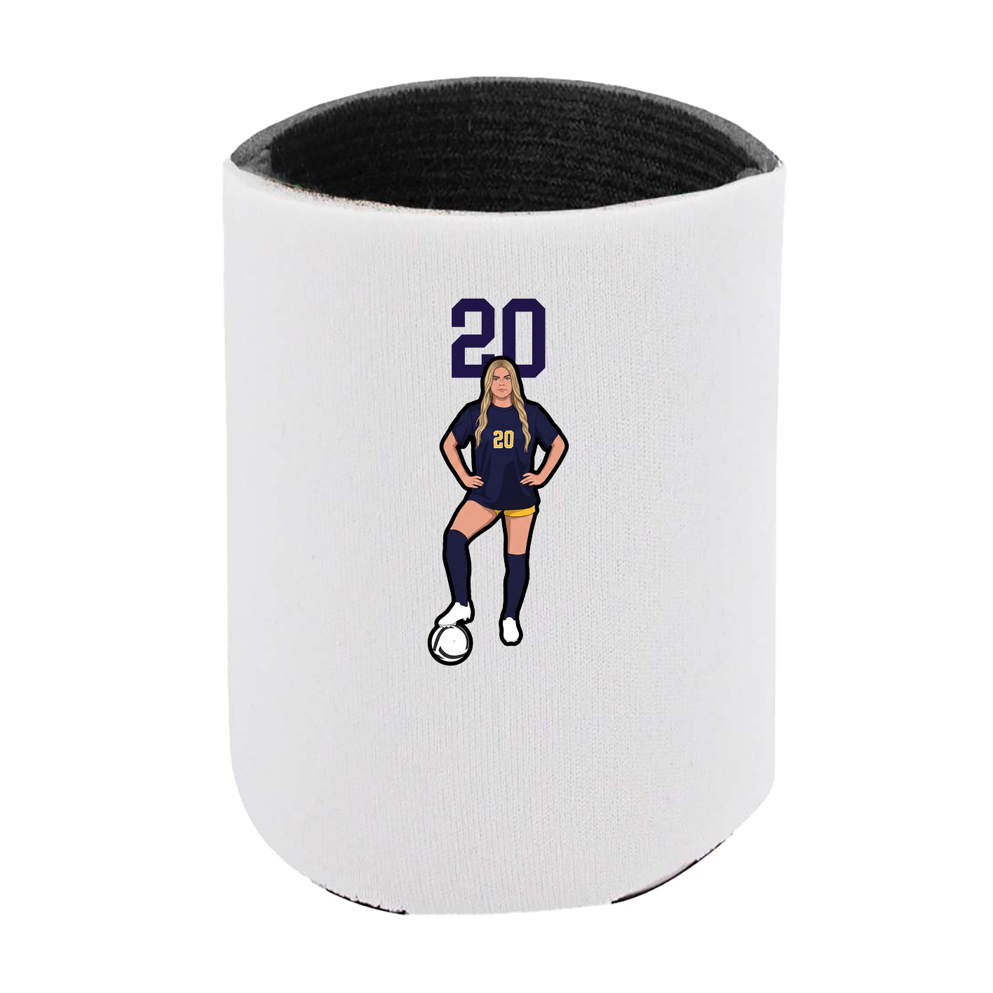 Can Holder — Number Top in White