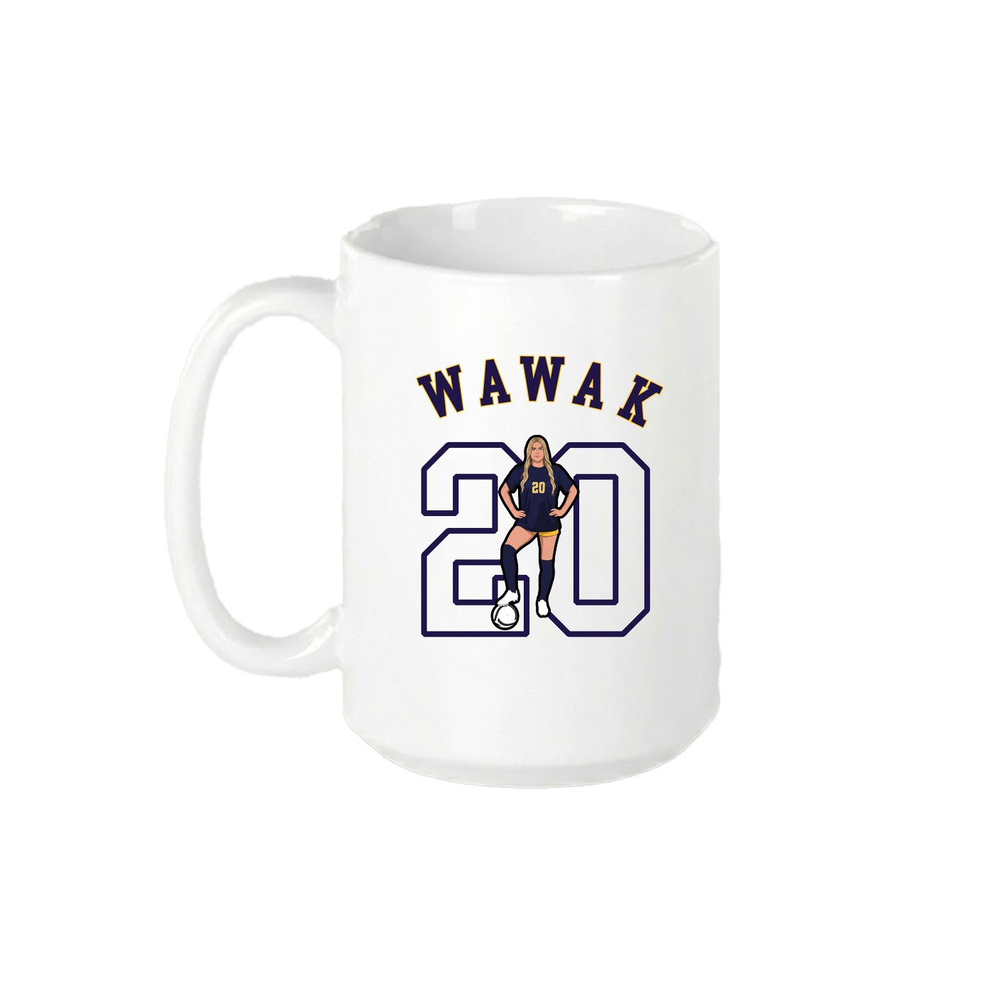 15oz Coffee Mug — Shirsey Arch in White