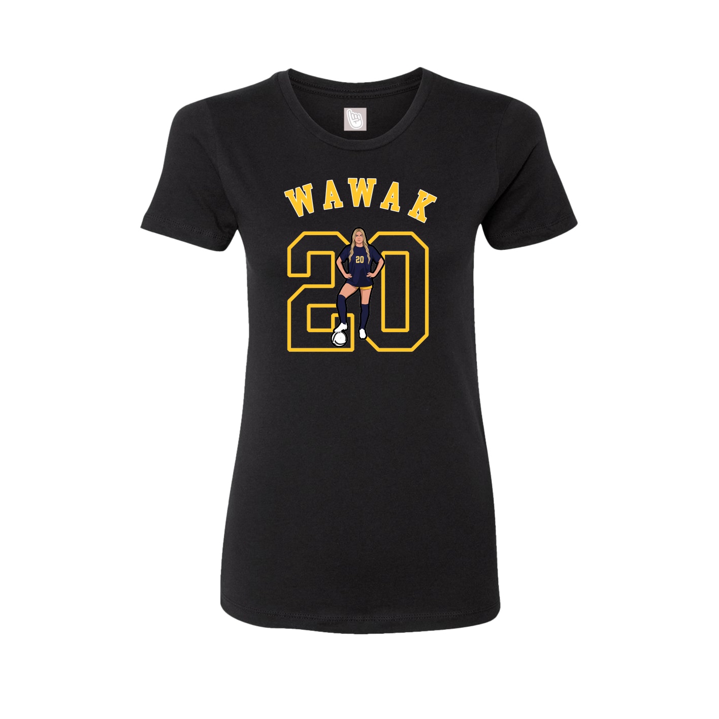 Fitted Women's Tee — Shirsey Arch in Black