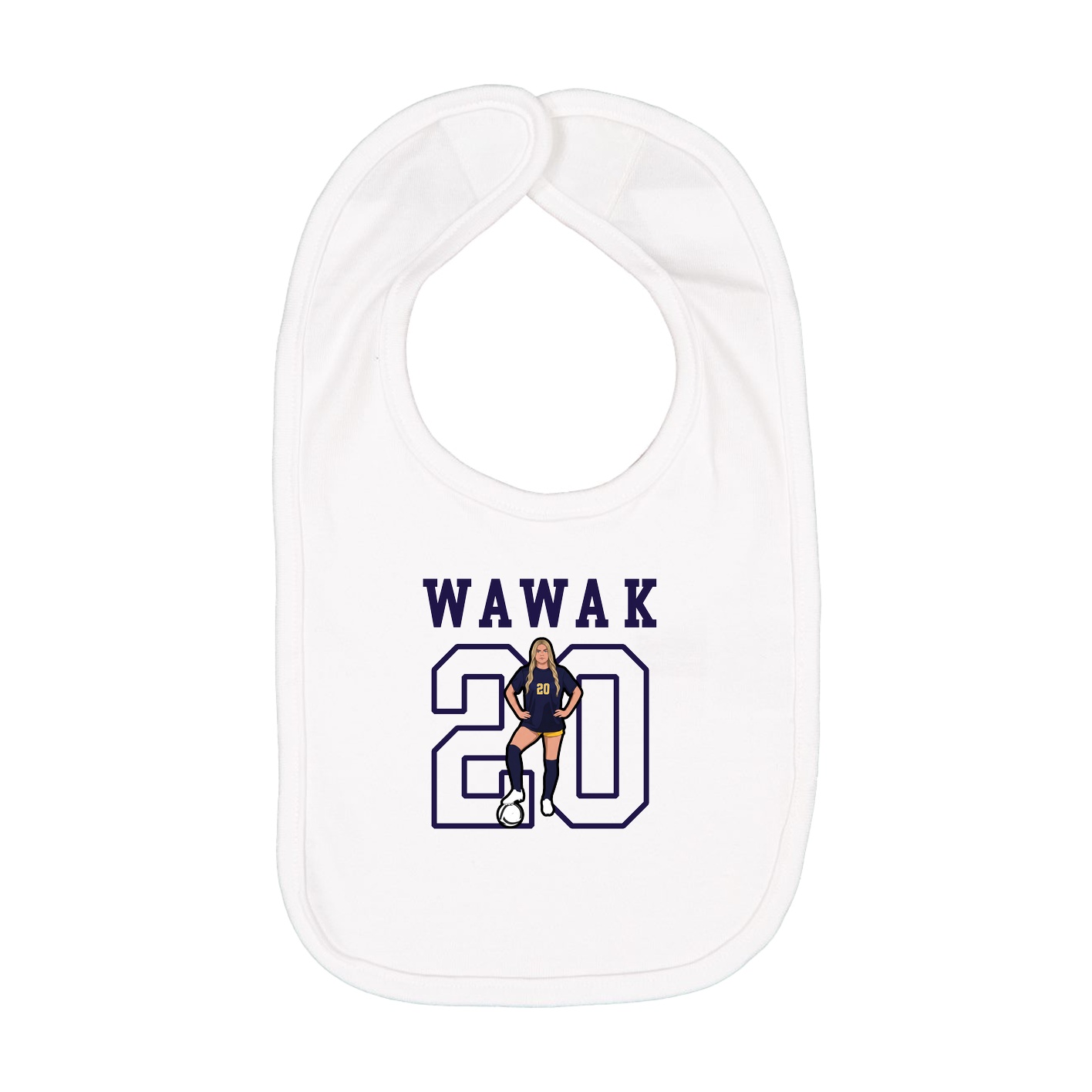 Infant Bib — Shirsey in White
