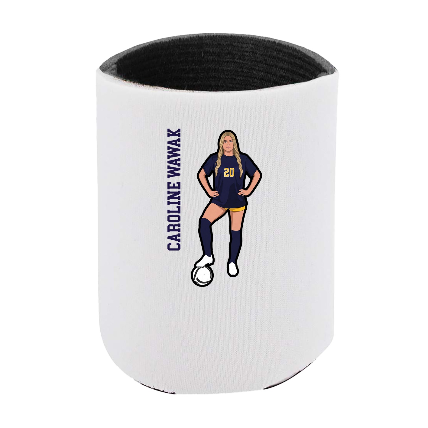 Can Holder — Name Vertical in White