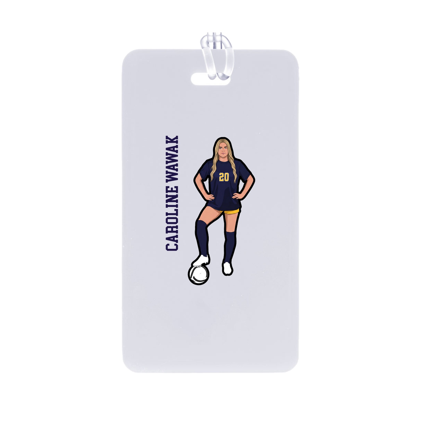 Bag Tag — Name Vertical in Classic