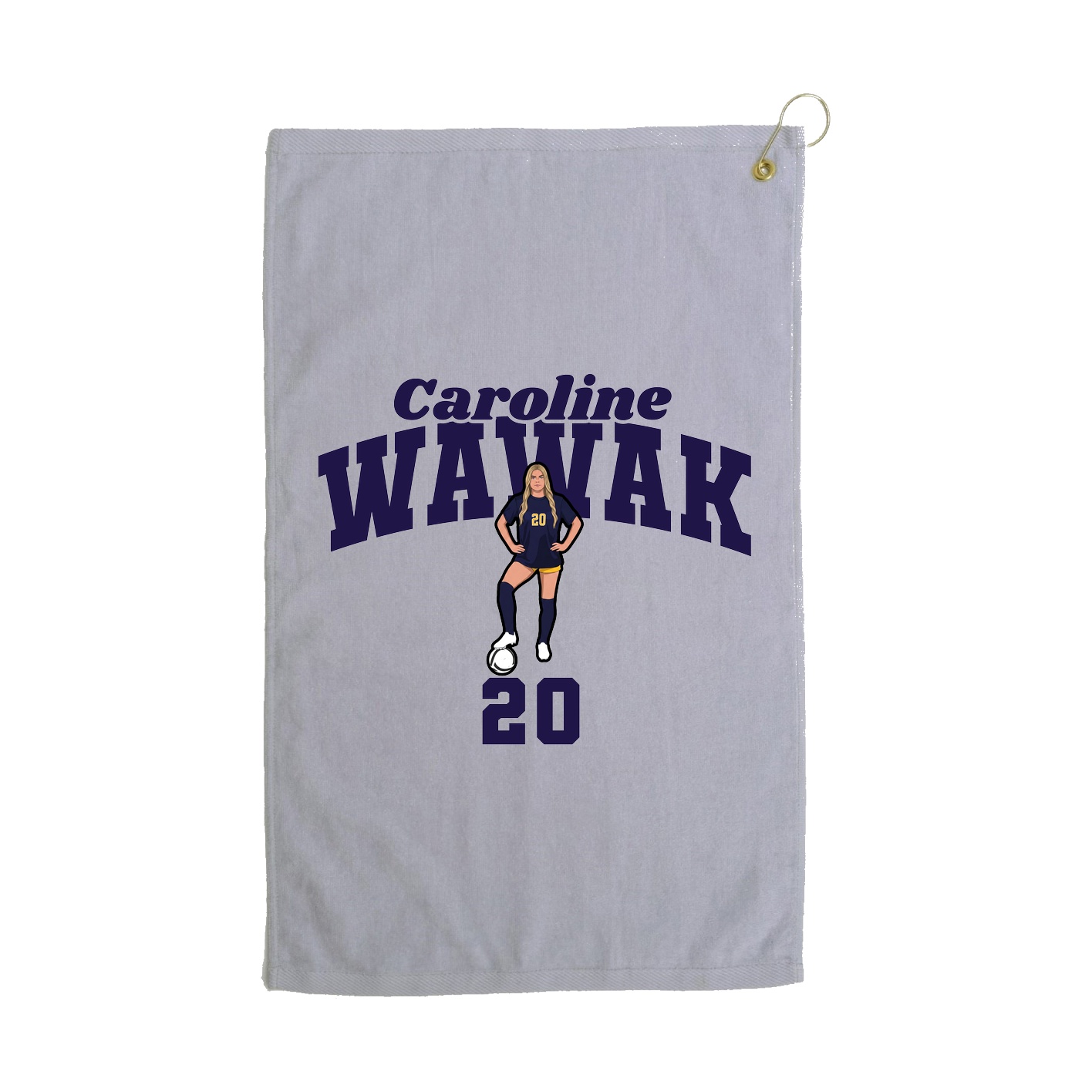 Golf Towel — Signature Arch in Grey