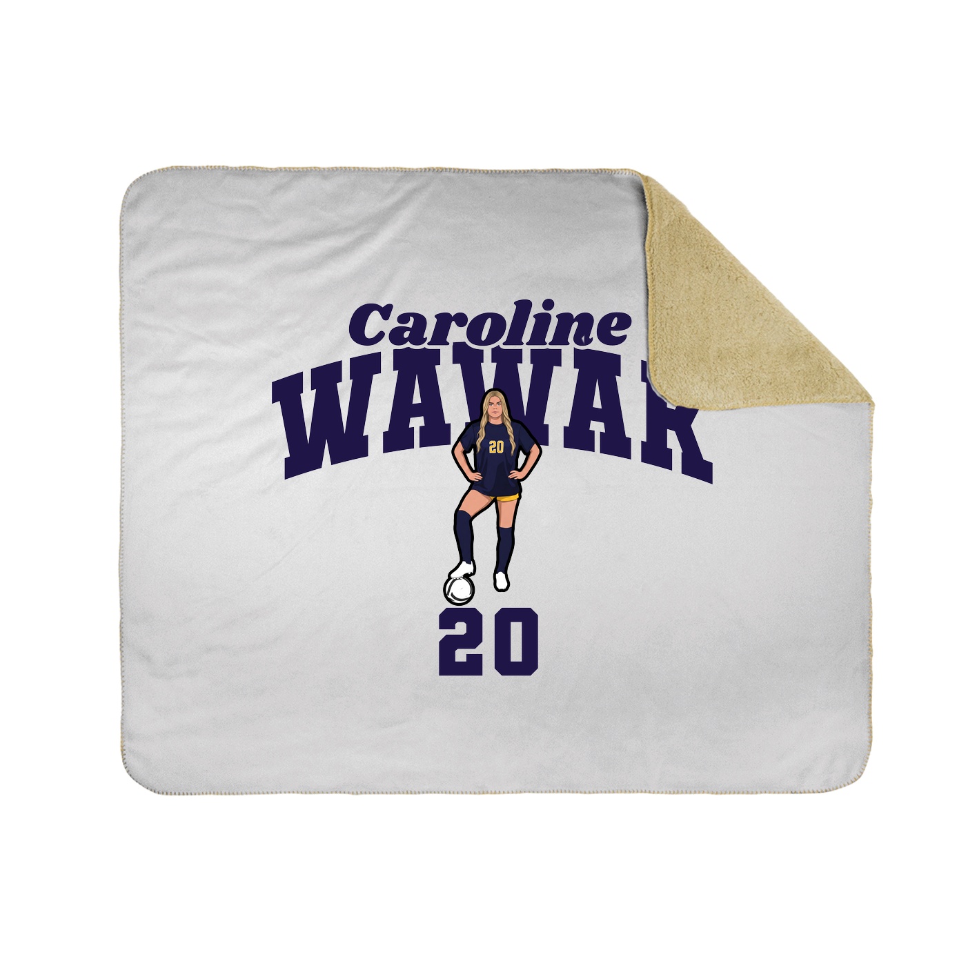 Throw Blanket — Signature Arch in White