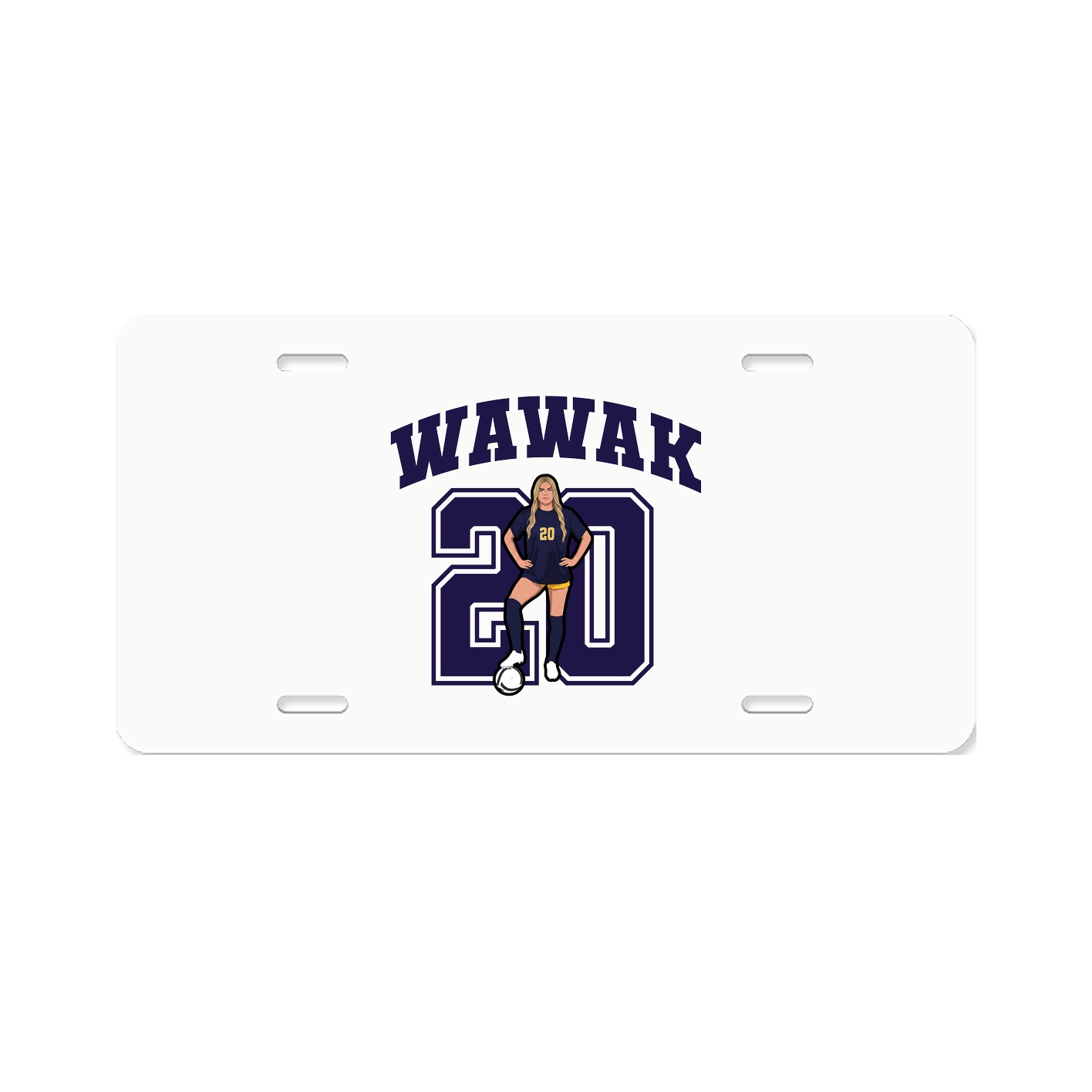 License Plate — Number in Classic