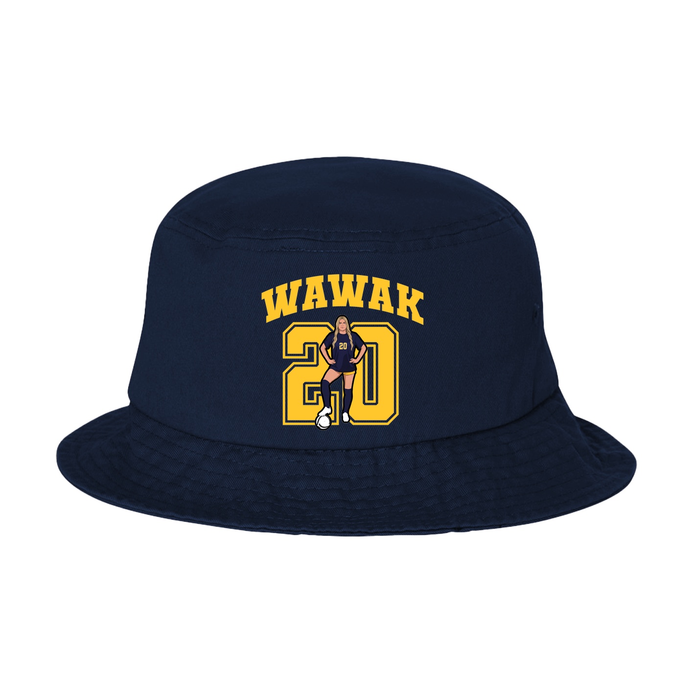Bucket Cap — Number in Navy