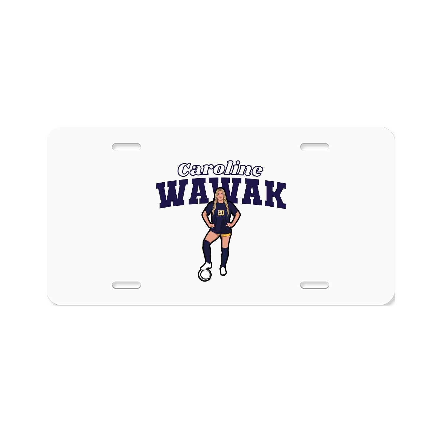 License Plate — Name Arch in Classic