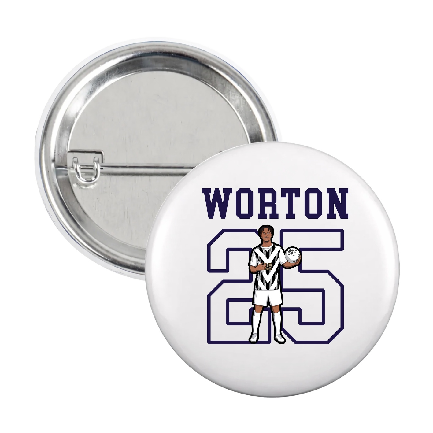 Game Day Button — Shirsey in White