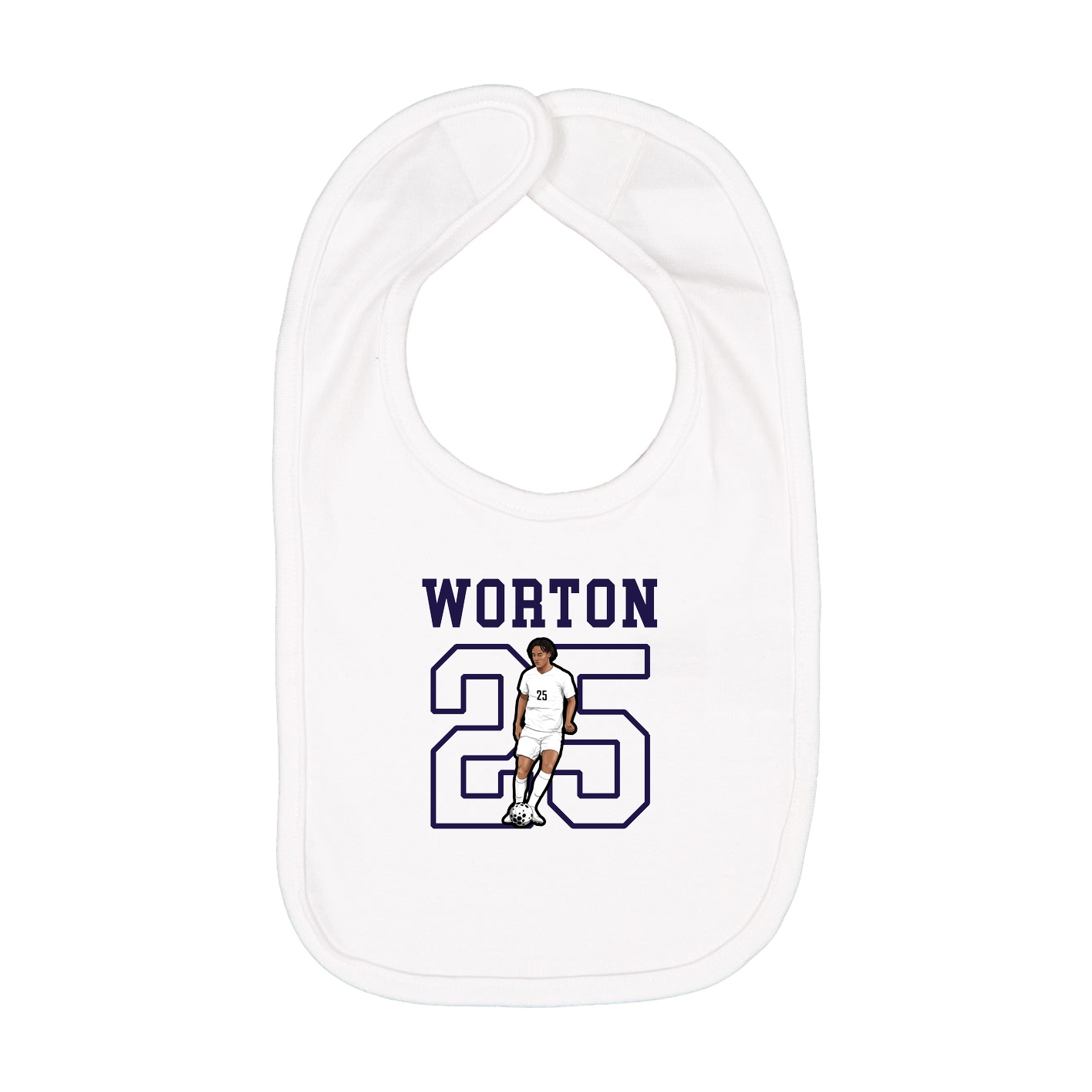 Infant Bib — Shirsey in White