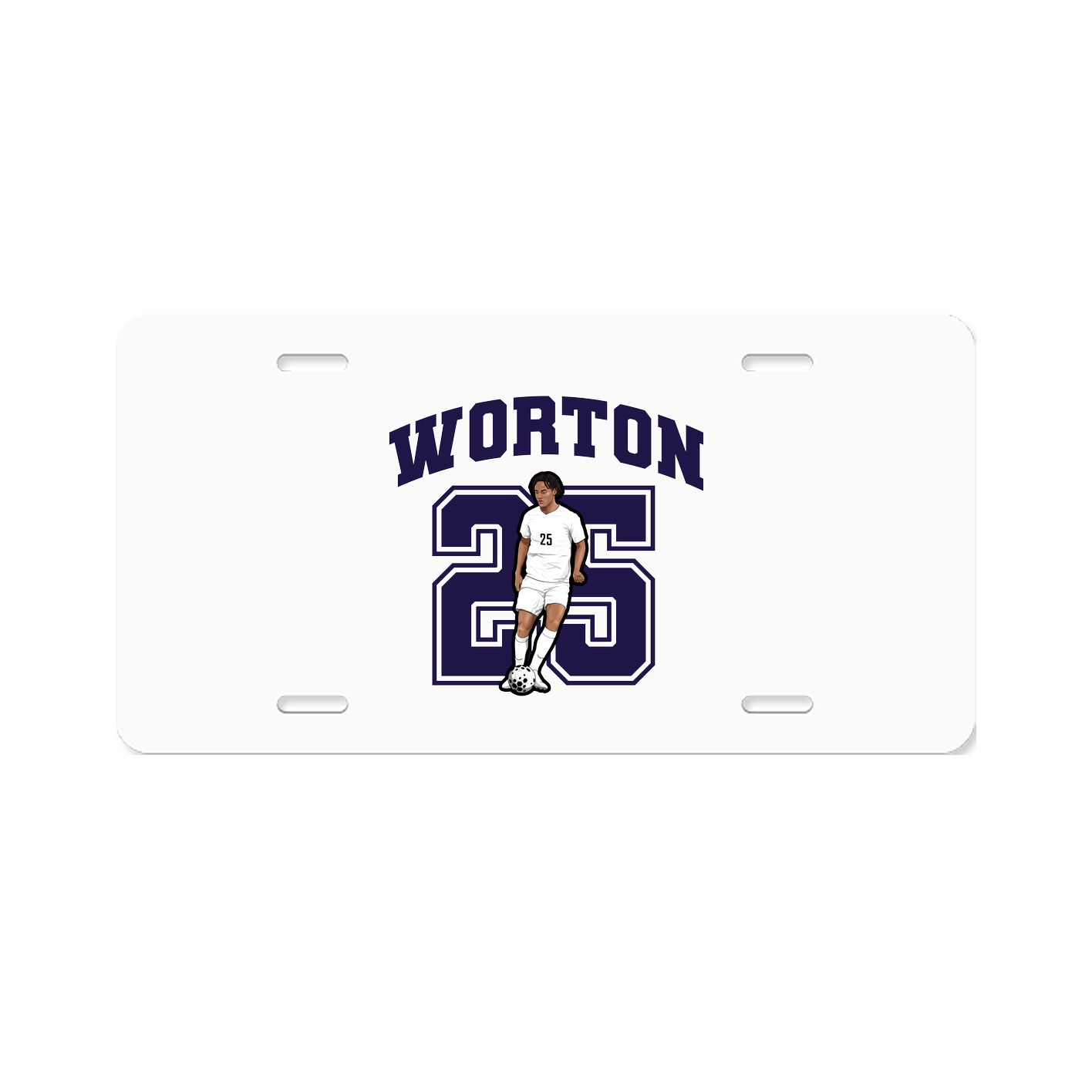License Plate — Number in Classic