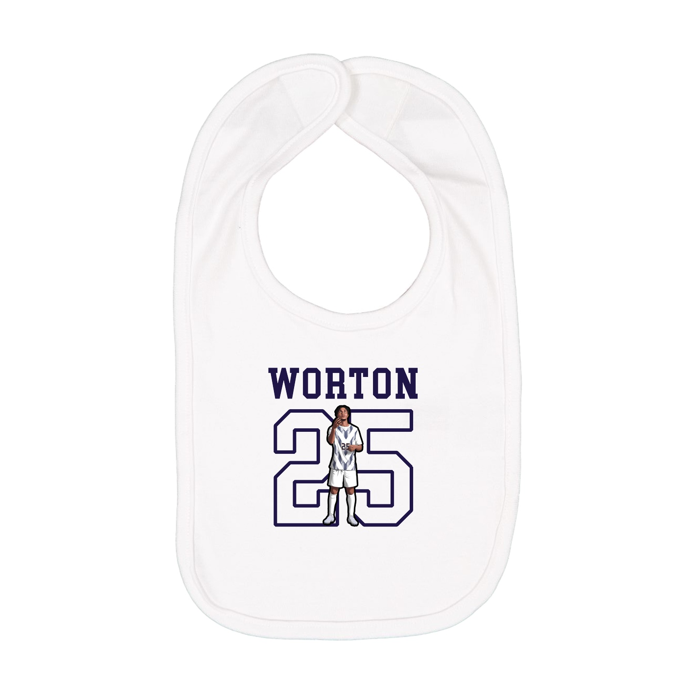 Infant Bib — Shirsey in White