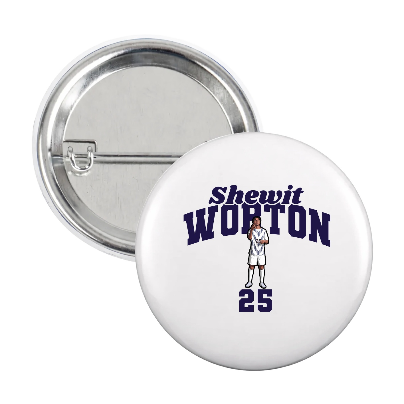 Game Day Button — Signature Arch in White