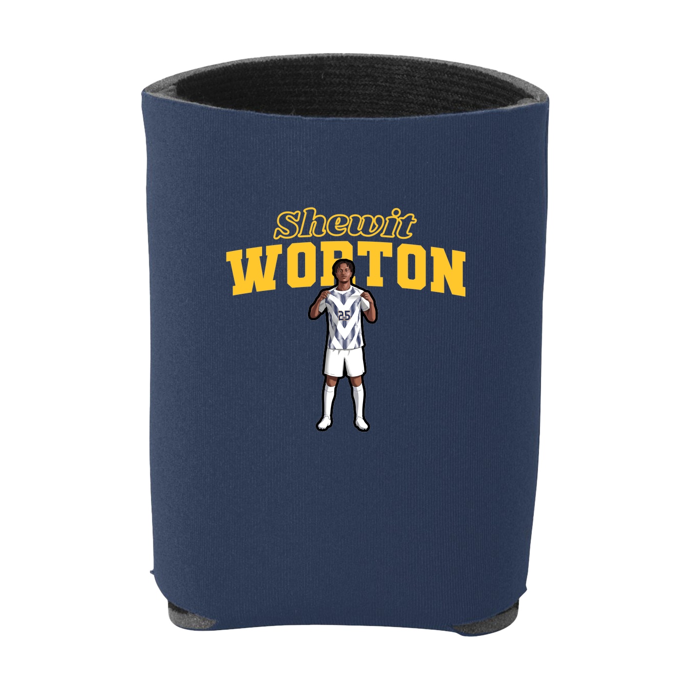Can Holder — Name Arch in Navy