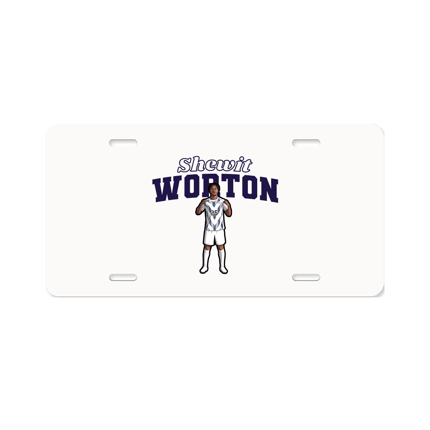 License Plate — Name Arch in Classic
